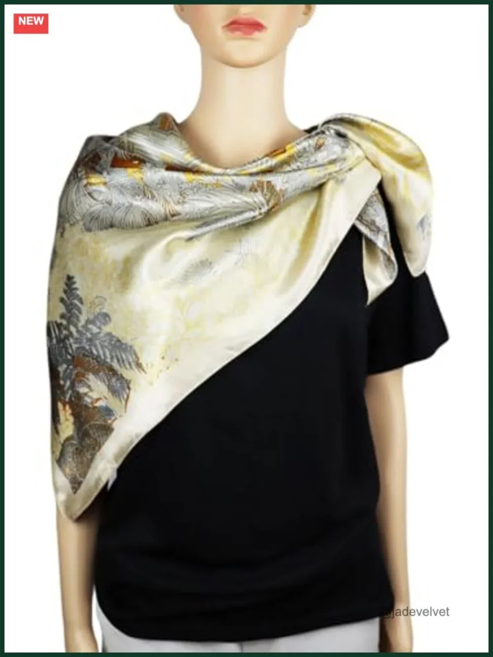 Satin Head Scarf for Women 35x35 Silk Like Hair Wrap Square Bandana Neck Scarf